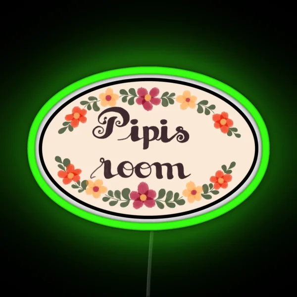 Pipis Room Design Polygon Griffin Mcelroy RGB Neon Sign
