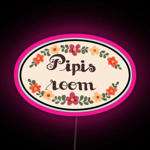 Pipis Room Design Polygon Griffin Mcelroy RGB Neon Sign