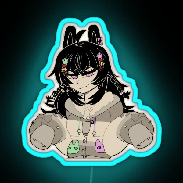 Pippa The Mischievous Lil Sis RGB Neon Sign