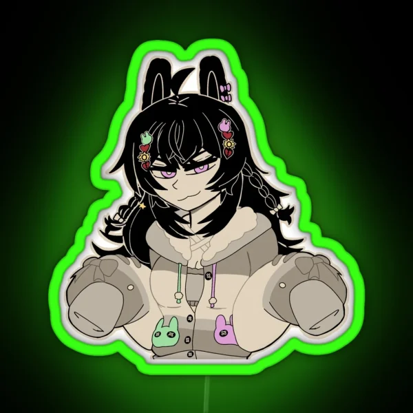 Pippa The Mischievous Lil Sis RGB Neon Sign