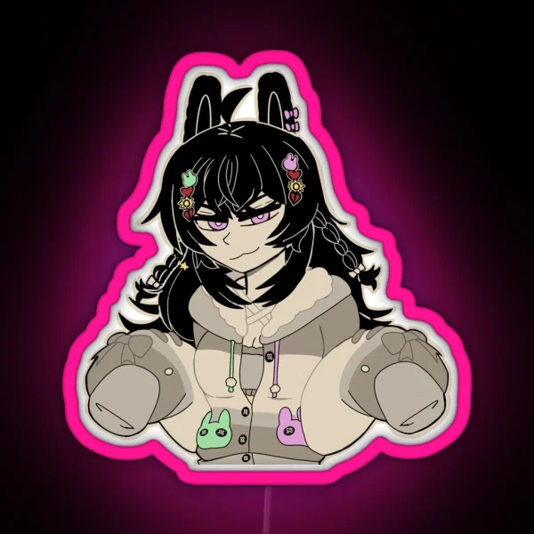 Pippa The Mischievous Lil Sis RGB Neon Sign