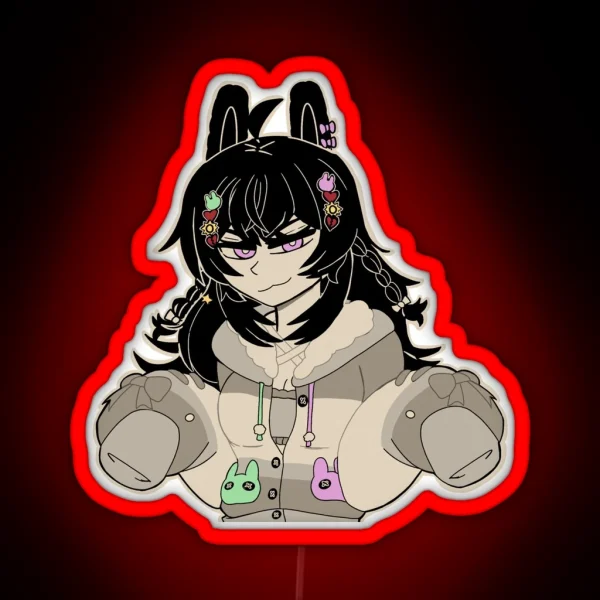 Pippa The Mischievous Lil Sis RGB Neon Sign