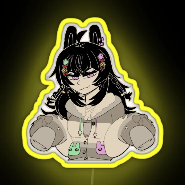 Pippa The Mischievous Lil Sis RGB Neon Sign