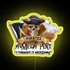 Pirate's Mega Pint LED Quote Sign with Colorful Neon Accents