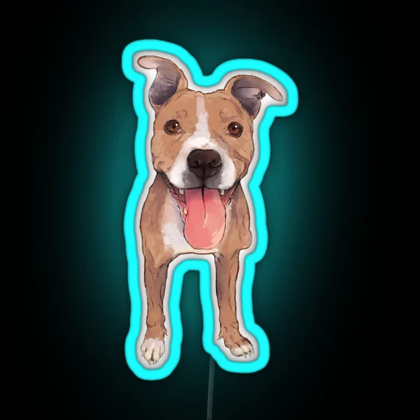 Pitbull Steeley Led RGB Neon Sign