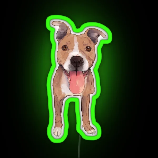 Pitbull Steeley Led RGB Neon Sign