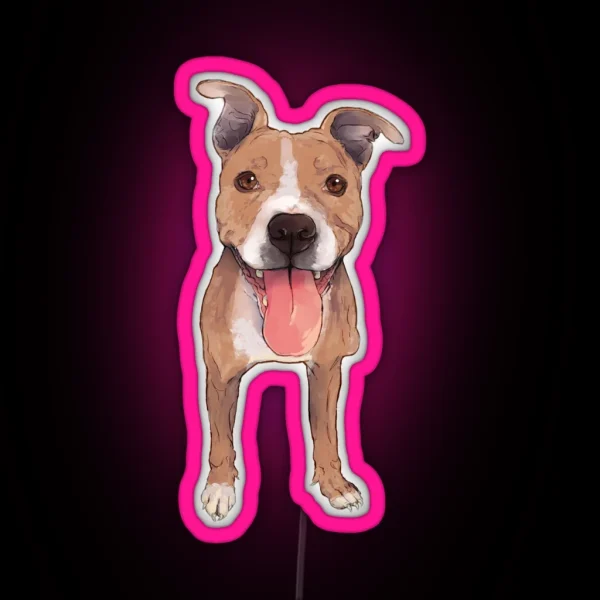 Pitbull Steeley Led RGB Neon Sign