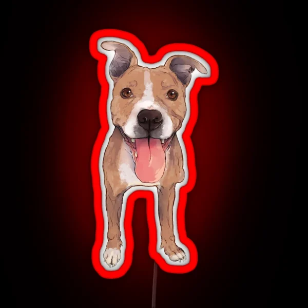 Pitbull Steeley Led RGB Neon Sign