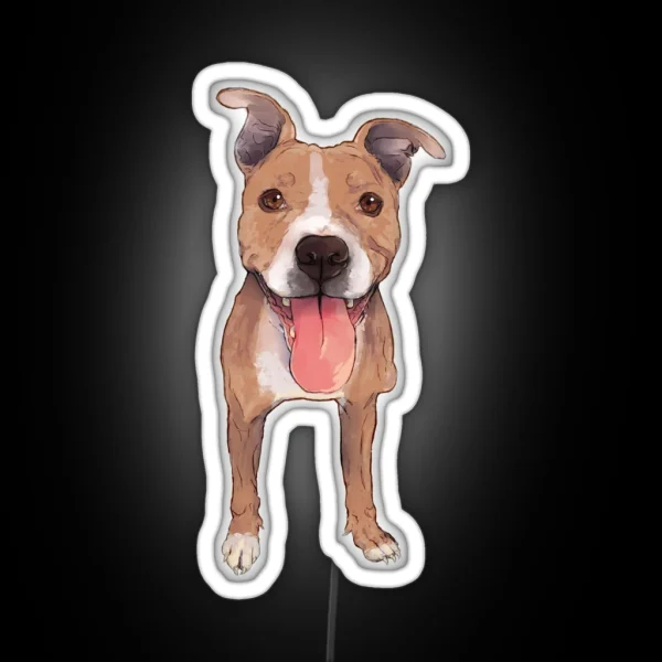 Pitbull Steeley Led RGB Neon Sign