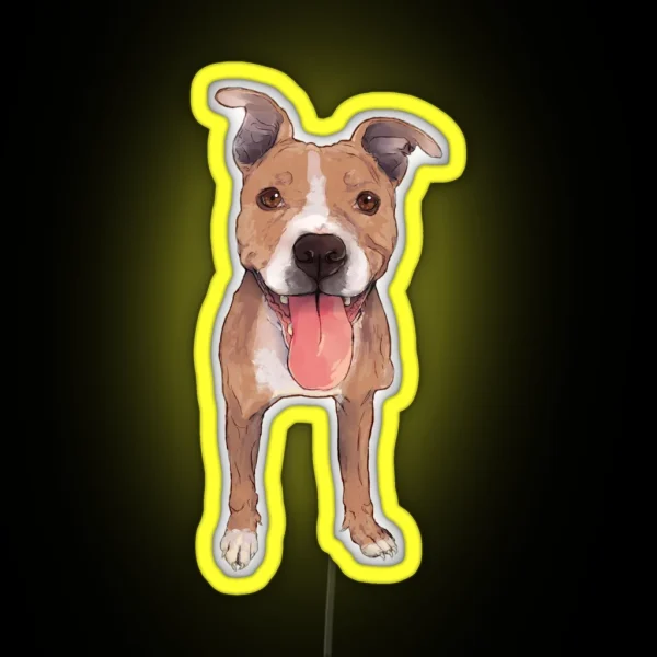 Pitbull Steeley Led RGB Neon Sign