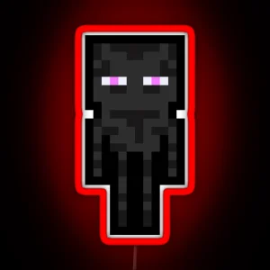 Pixel Enderman RGB Neon Sign