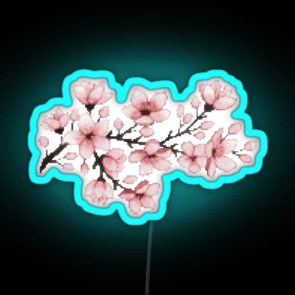 Pixel Flowers RGB Neon Sign