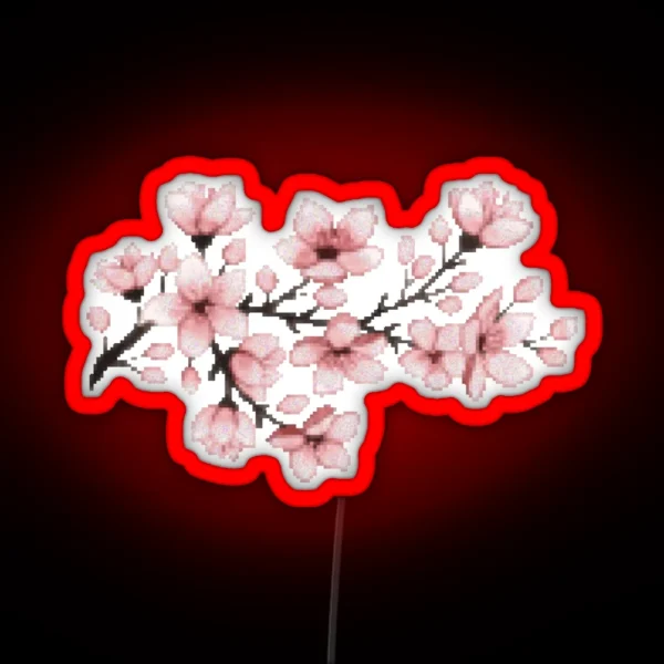 Pixel Flowers RGB Neon Sign