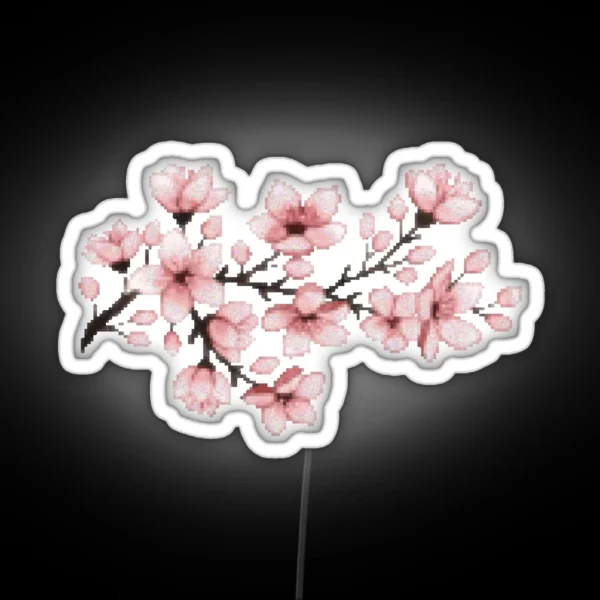 Pixel Flowers RGB Neon Sign