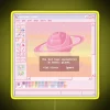 Vibrant pixel art galaxy neon sign with customizable RGB lighting