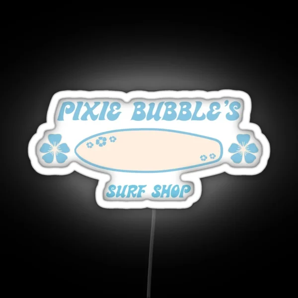 Pixie Bubbles Surf Shop RGB Neon Sign