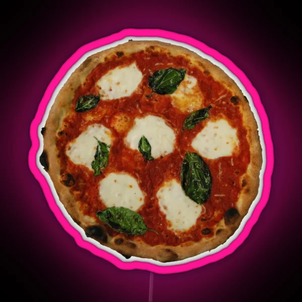 Pizza Margherita RGB Neon Sign