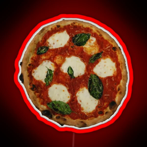 Pizza Margherita RGB Neon Sign