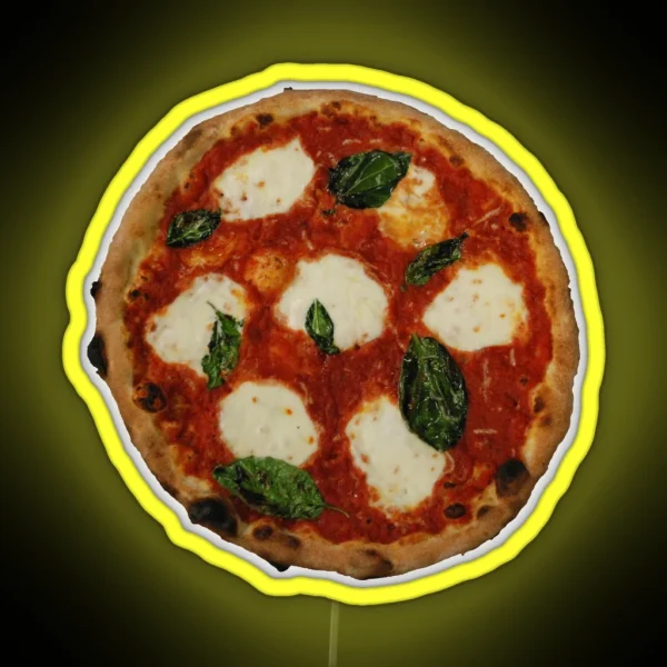 Pizza Margherita RGB Neon Sign