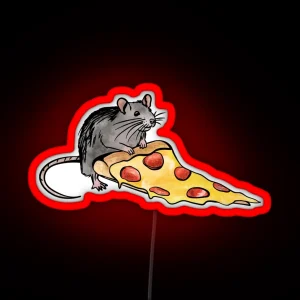 Pizza Rat RGB Neon Sign