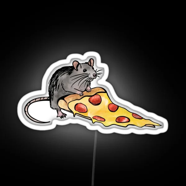 Pizza Rat RGB Neon Sign