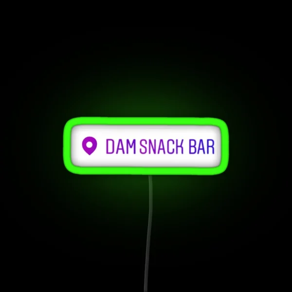 PJO Dm Snak Bar RGB Neon Sign