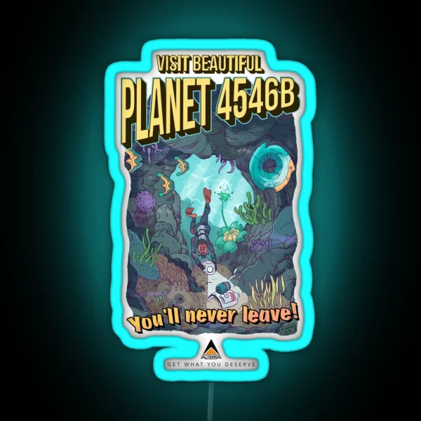 Planet 4546B Tourism Advert RGB Neon Sign