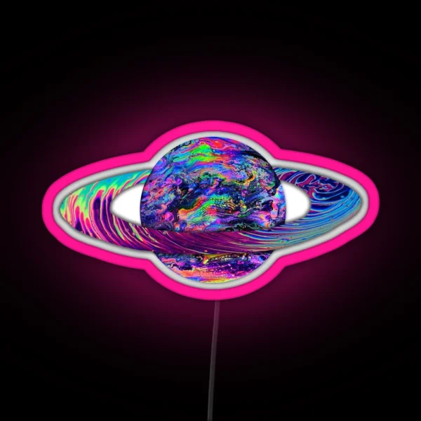 Planet L RGB Neon Sign