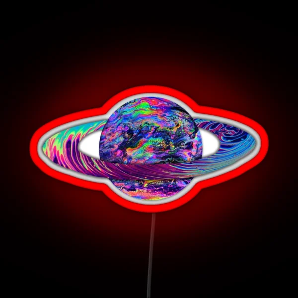 Planet L RGB Neon Sign