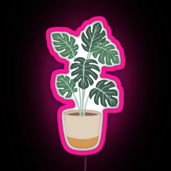 Plant Aesthetic RGB Neon Sign