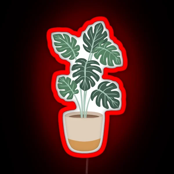Plant Aesthetic RGB Neon Sign