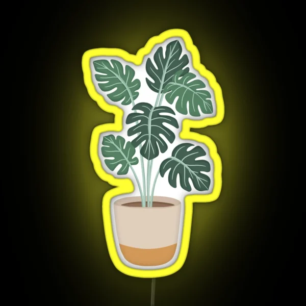 Plant Aesthetic RGB Neon Sign