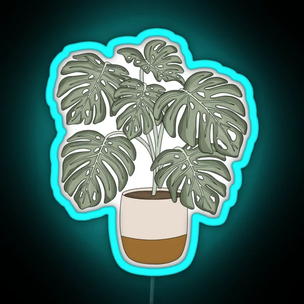 Plant Aesthetic RGB Neon Sign