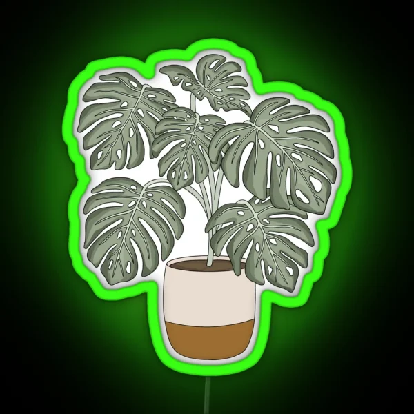 Plant Aesthetic RGB Neon Sign