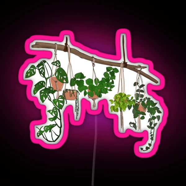 Plant Lady 2 RGB Neon Sign
