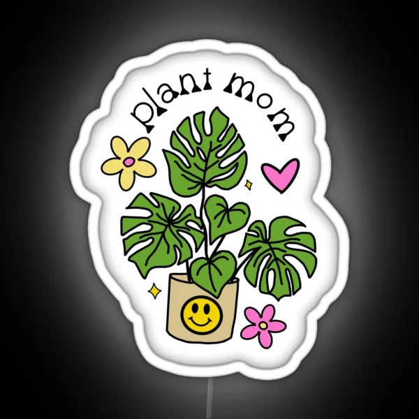 PLANT MOM RGB Neon Sign