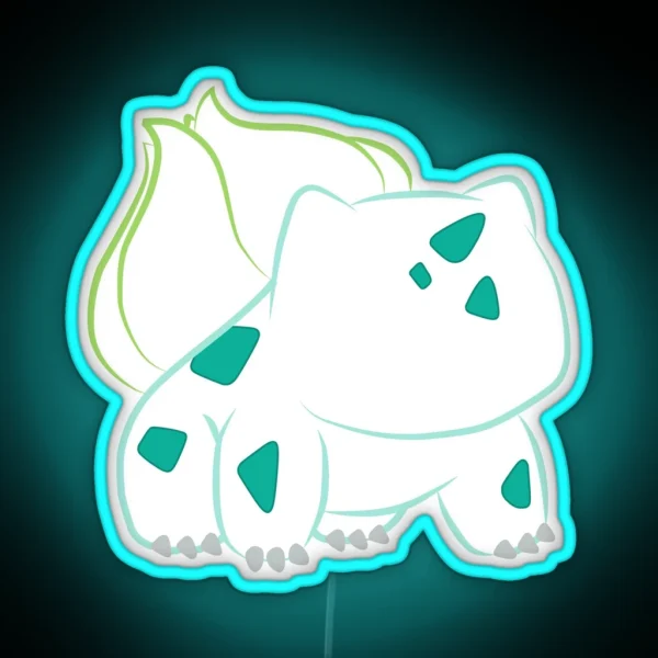 Plant Pet On White RGB Neon Sign