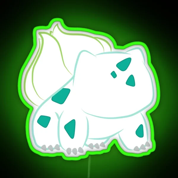 Plant Pet On White RGB Neon Sign