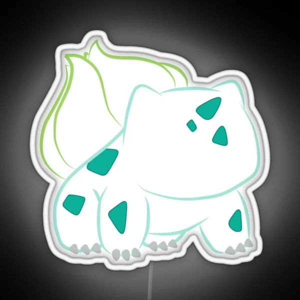 Plant Pet On White RGB Neon Sign