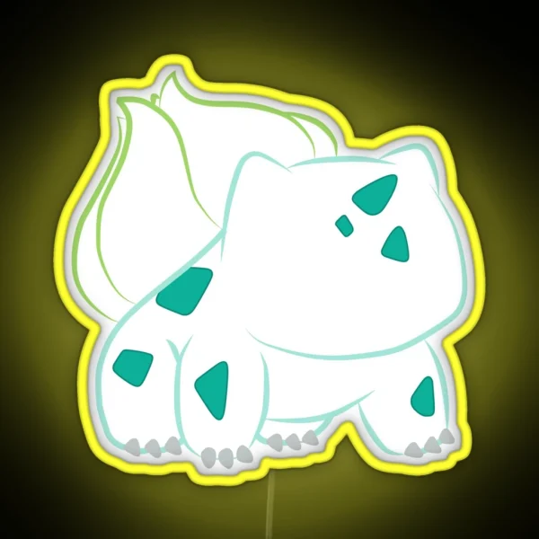 Plant Pet On White RGB Neon Sign