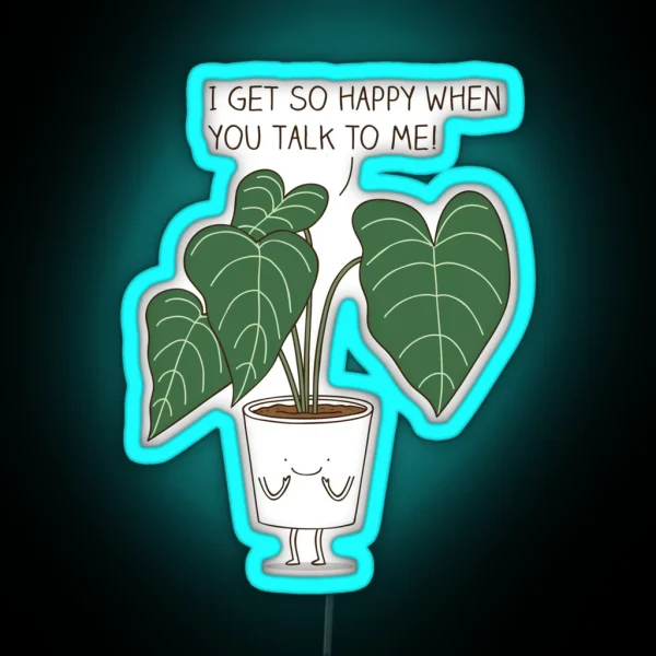 Plant Talk RGB Neon Sign