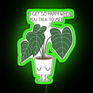 Plant Talk RGB Neon Sign