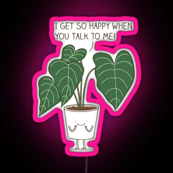 Plant Talk RGB Neon Sign