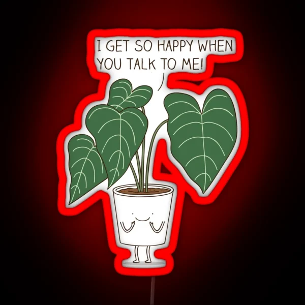 Plant Talk RGB Neon Sign