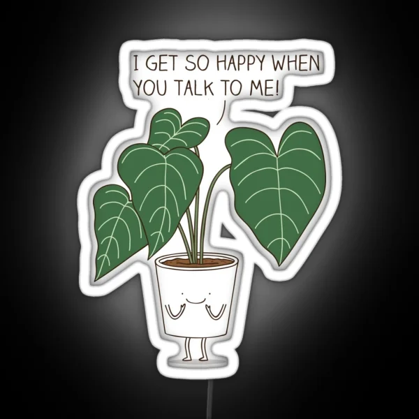 Plant Talk RGB Neon Sign