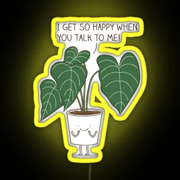 Plant Talk RGB Neon Sign