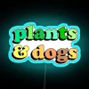 Neon Wall Decor Sign with Colorful Plots for Pet Lovers