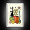 Whimsical Home Decor Studio Sign with Cats and Colorful Accents