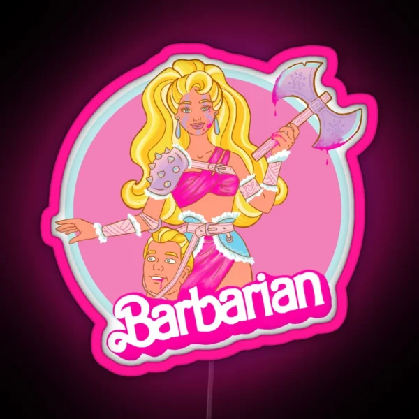 Plastic Barbarian Princess RGB Neon Sign