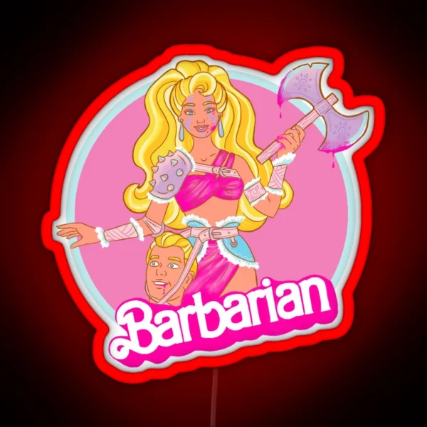 Plastic Barbarian Princess RGB Neon Sign